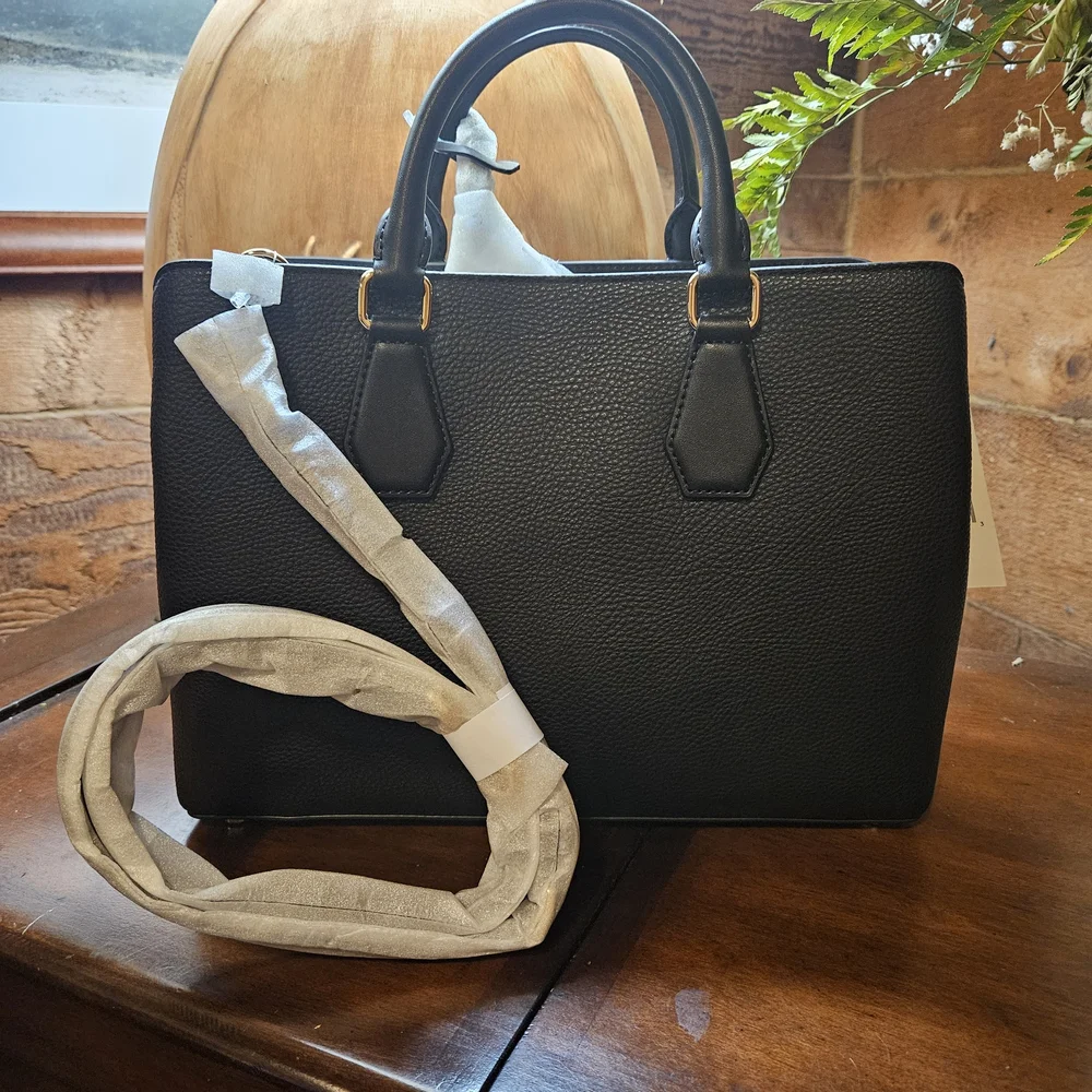Michael Kors Black Leather Shoulder Bag